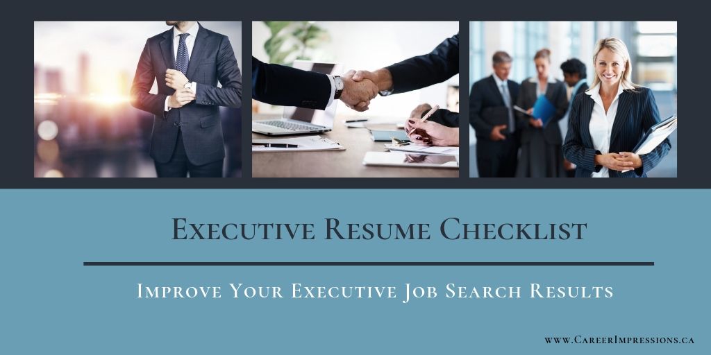 Executive Resume Checklist