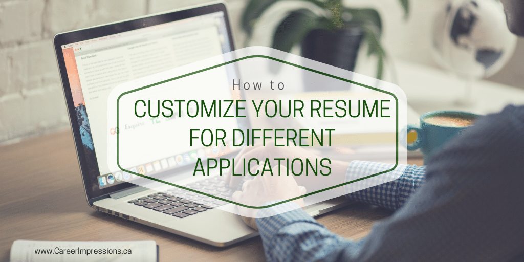 Customize Your Resume