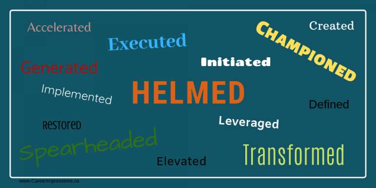 60 Action Words For Your Executive Resume Career Impressions