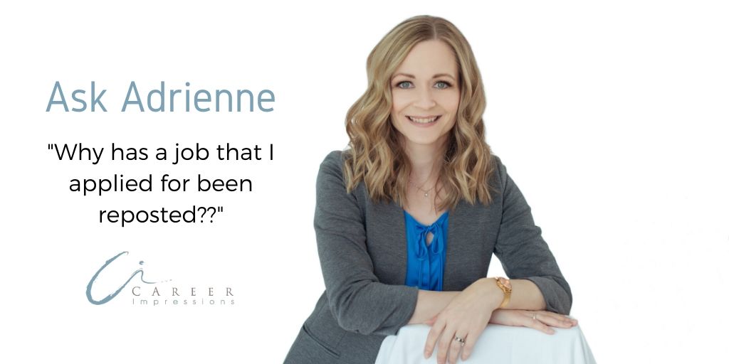 Ask Adrienne - Job reposted