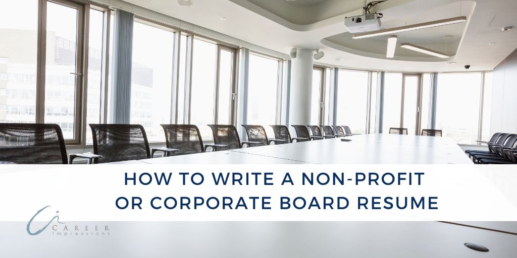 Corporate Board Resume Sample
