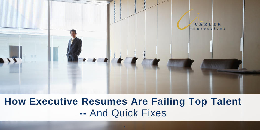 Quick executive resume fixes