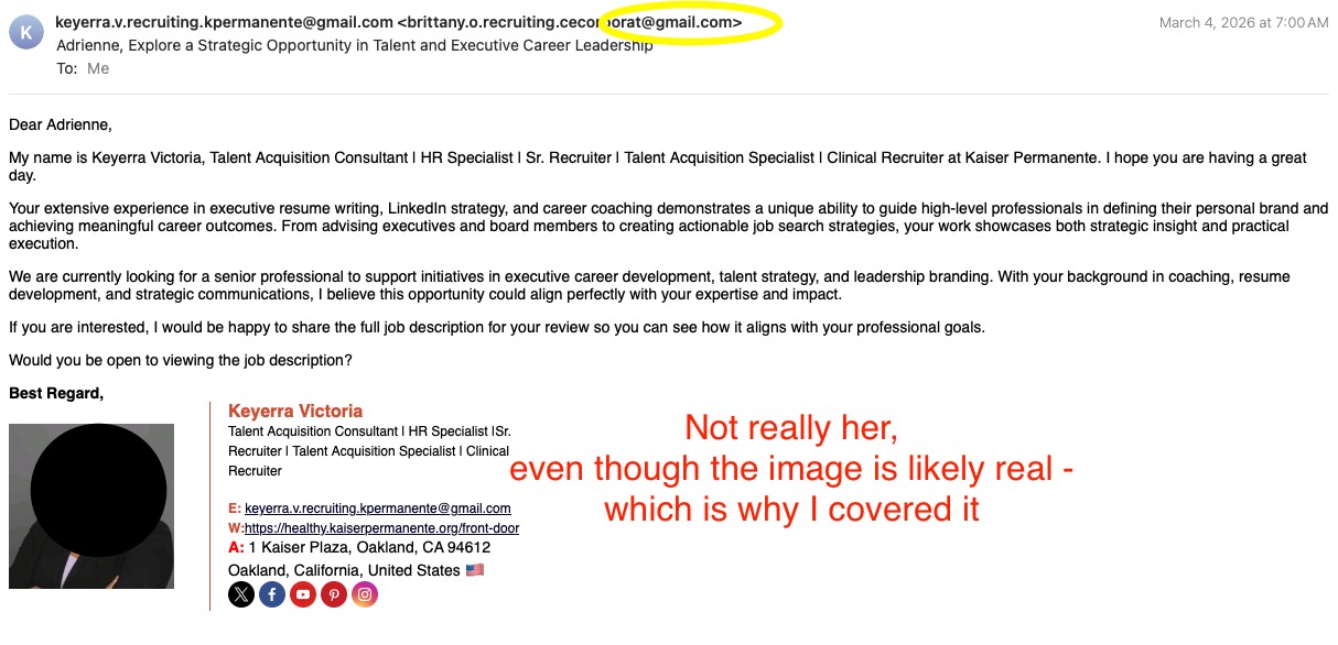 Job Scam Email