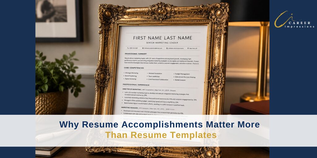Resume Accomplishments are more important than the template