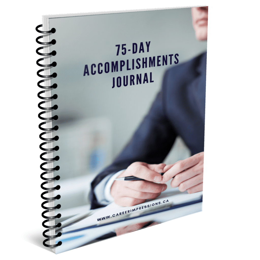 75-Day Accomplishments Journal Book Cover White