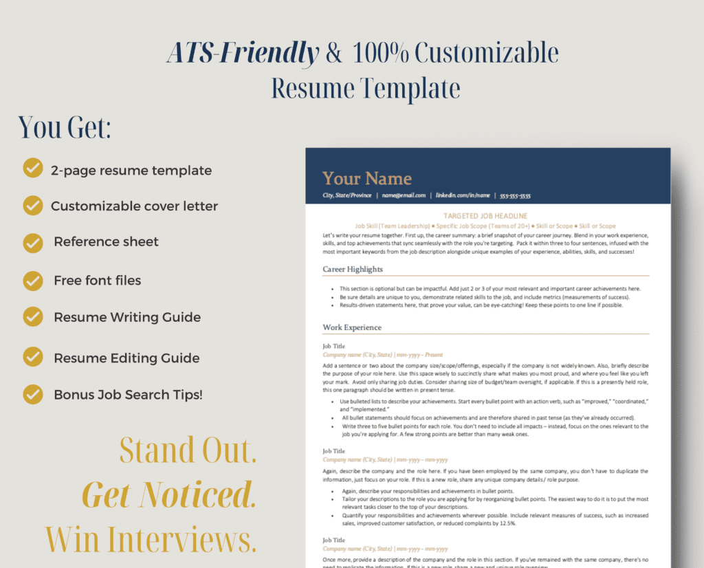 Modern, ATS-Friendly Resume Template